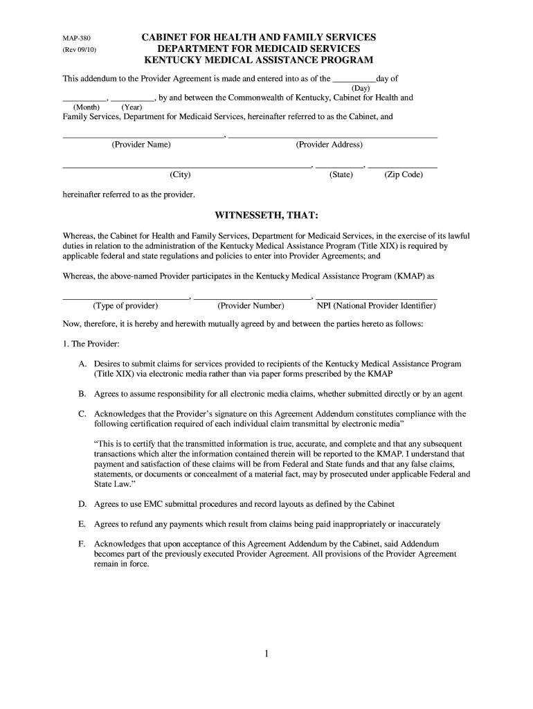 CABINET for HEALTH and FAMILY SERVICES DEPARTMENT  Form