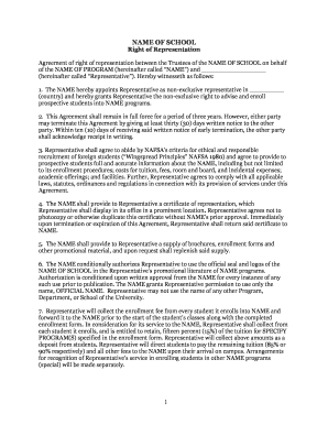 PRagentagreement DOC Nafsa  Form