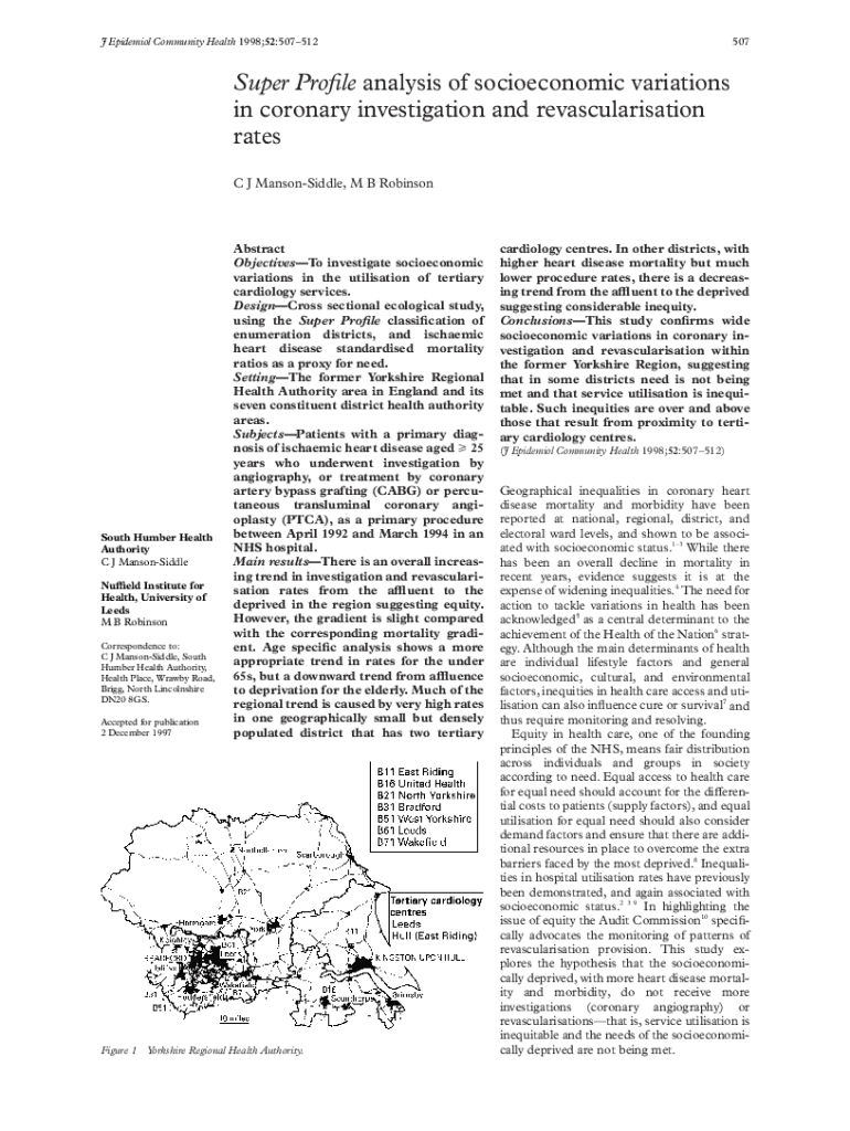 Effect of Socioeconomic Deprivation on Waiting Time for  Form