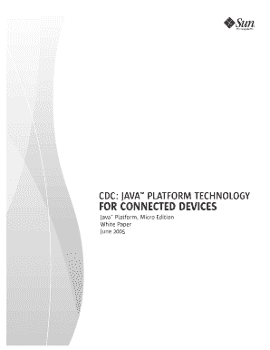 CDC Java Platform Technology for Connected Devices