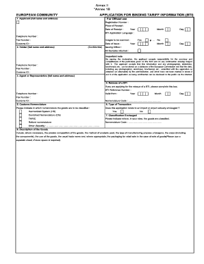 Bti Application  Form