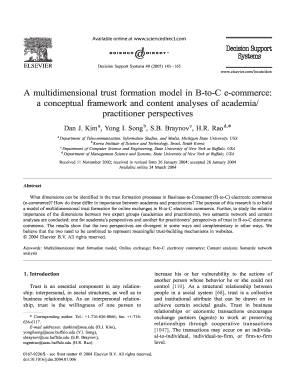 A Multidimensional Trust Formation Model in B to University at Som Buffalo