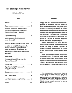 Bank Restructuring in Practice an Overview  Form