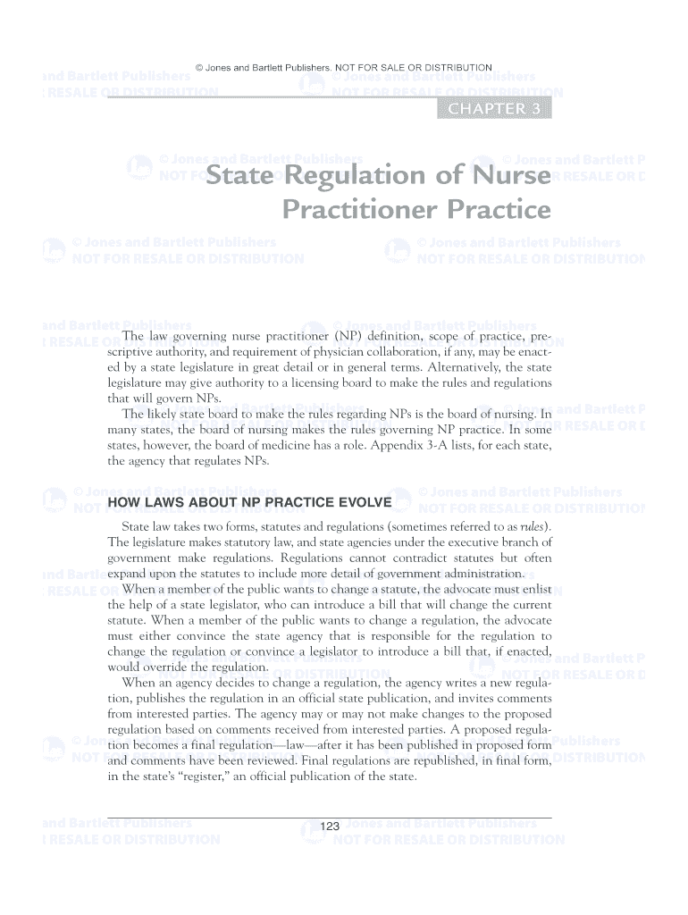 State Regulation of Nurse  Form