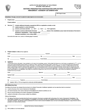 Nps Form 10 168