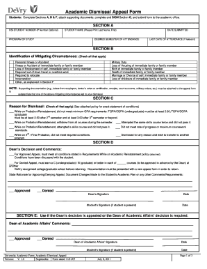 Devry Academic Appeal Form Fax Number