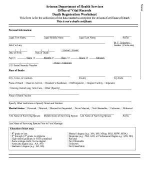 Register Live Birth Documentss and Forms Az