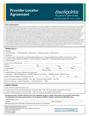 Provider Locator Form