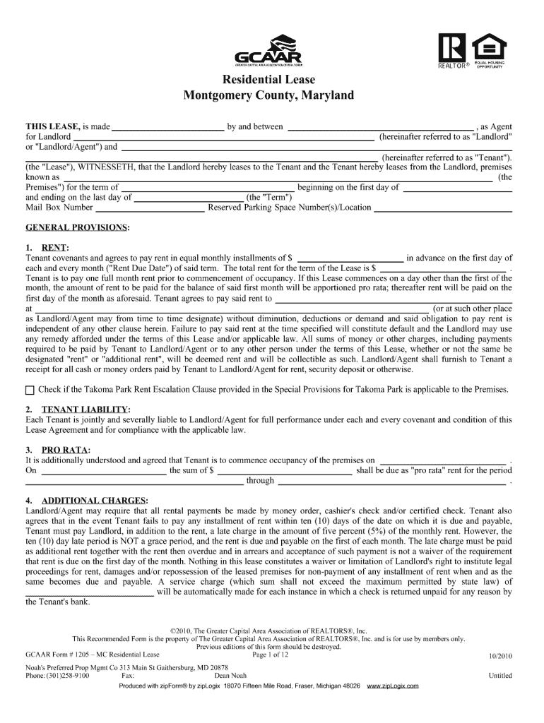Get and Sign Montgomery County Rental Application 2010-2022 Form
