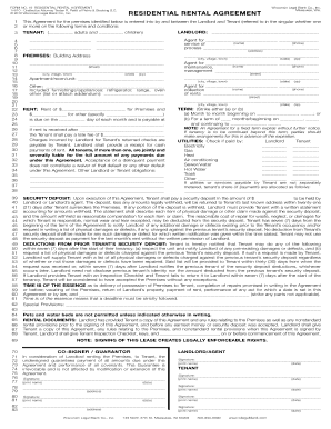  Wisconsin Residential Lease Agreement Form 19 2010-2024