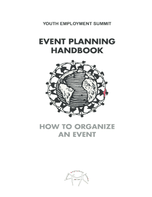 Youth Employment Summit Event Planning Handbook Form