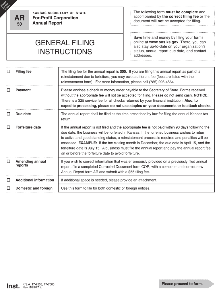  Ar50 Kansas Cec of State Form 2015