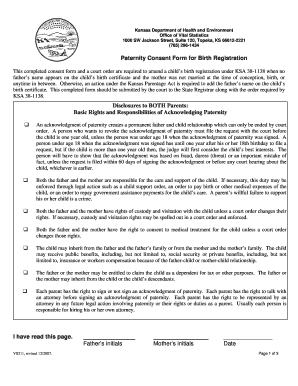 Kansas Birth Certificate Application Form PDF