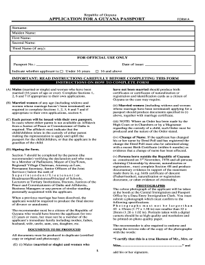 Passport Form Download