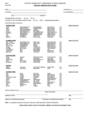 Ct Tenant Checklist Form