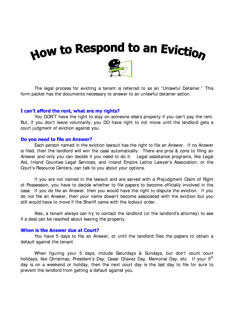 San Bernardino County Eviction Forms