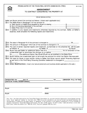 Contract amendment template word