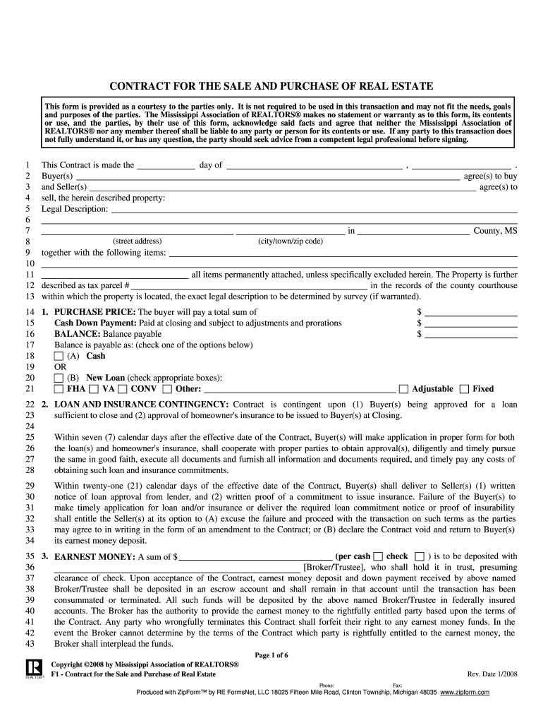 Purchase Agreement Michigan  Form