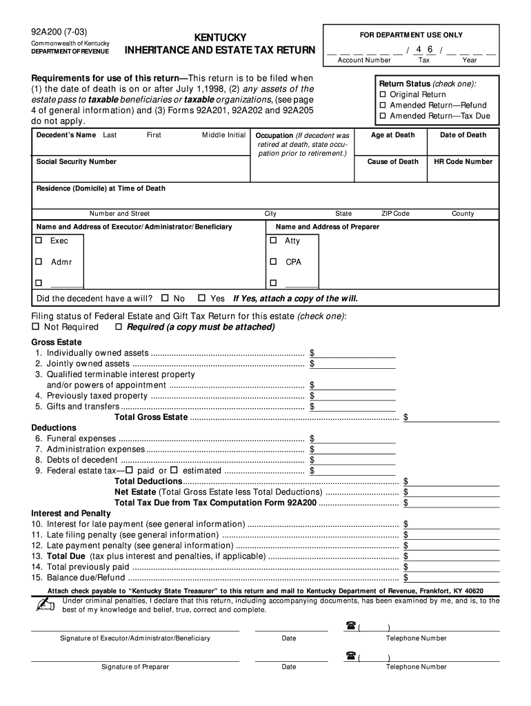  Form 92a200 2016