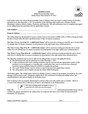 Homeownership Center Broker Form