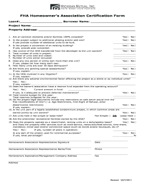 Get and Sign Hoa Certification 2011-2022 Form