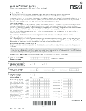  Download a Cash in Premium Bonds Form 2014