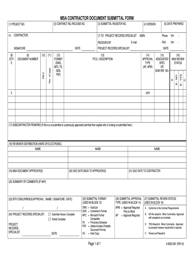 How to Submital Boq Form Prepared