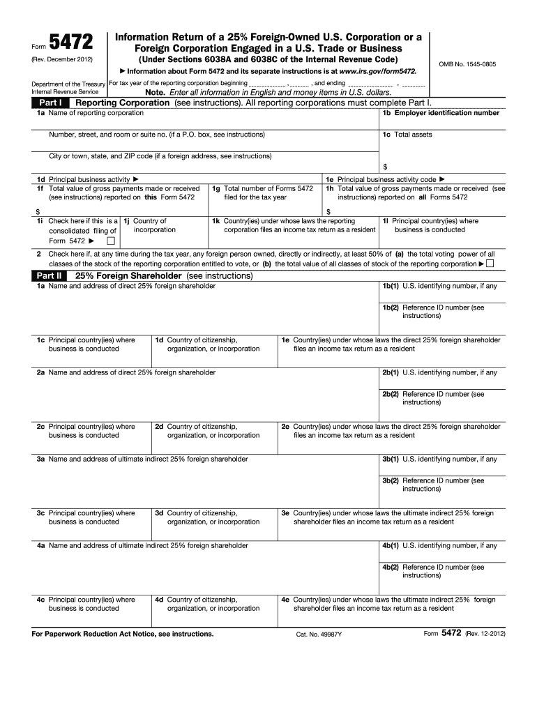  Form 5472pdffillercom 2017