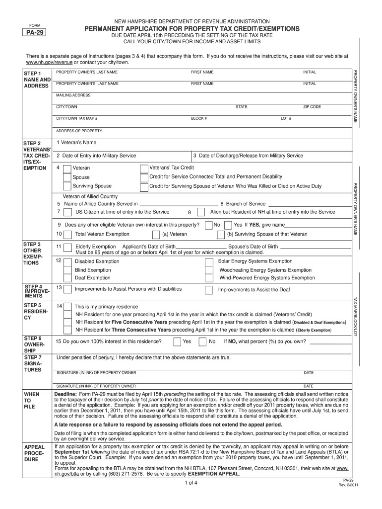 pdfFiller Nh Form Pa 29 PDF