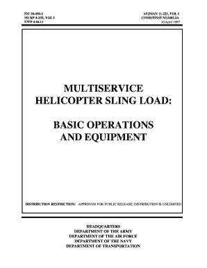 Army Sling Load Manual  Form