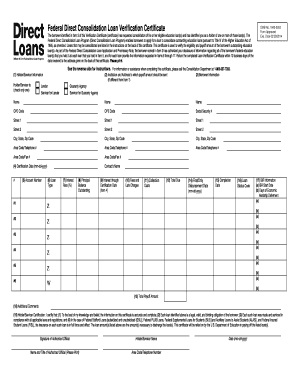 Loan Verification Certificate  Form
