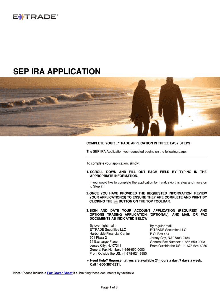 SEP IRA ApplicationJohn Hancock Investments Form