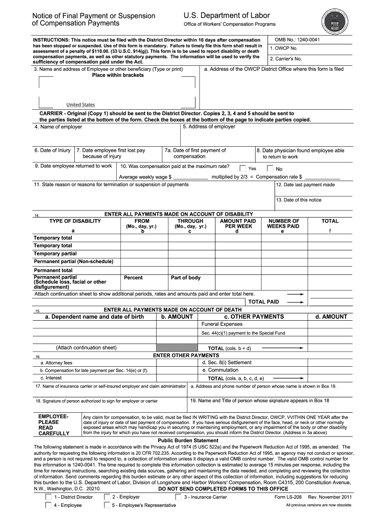 Get and Sign What is Ls 208  Form 2011