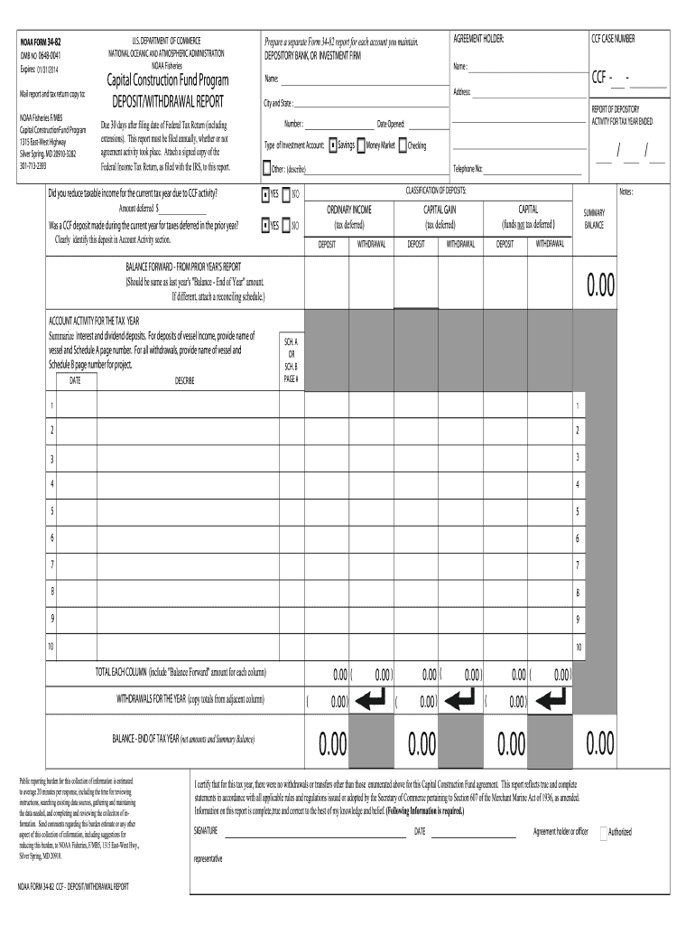  Noaa Form 34 82 Ccf 2014