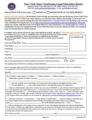 Ny Cle Update Form PDF