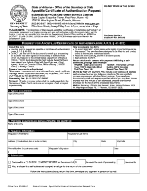 Apostille  Form