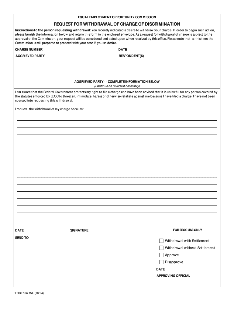 Eeoc Form 154