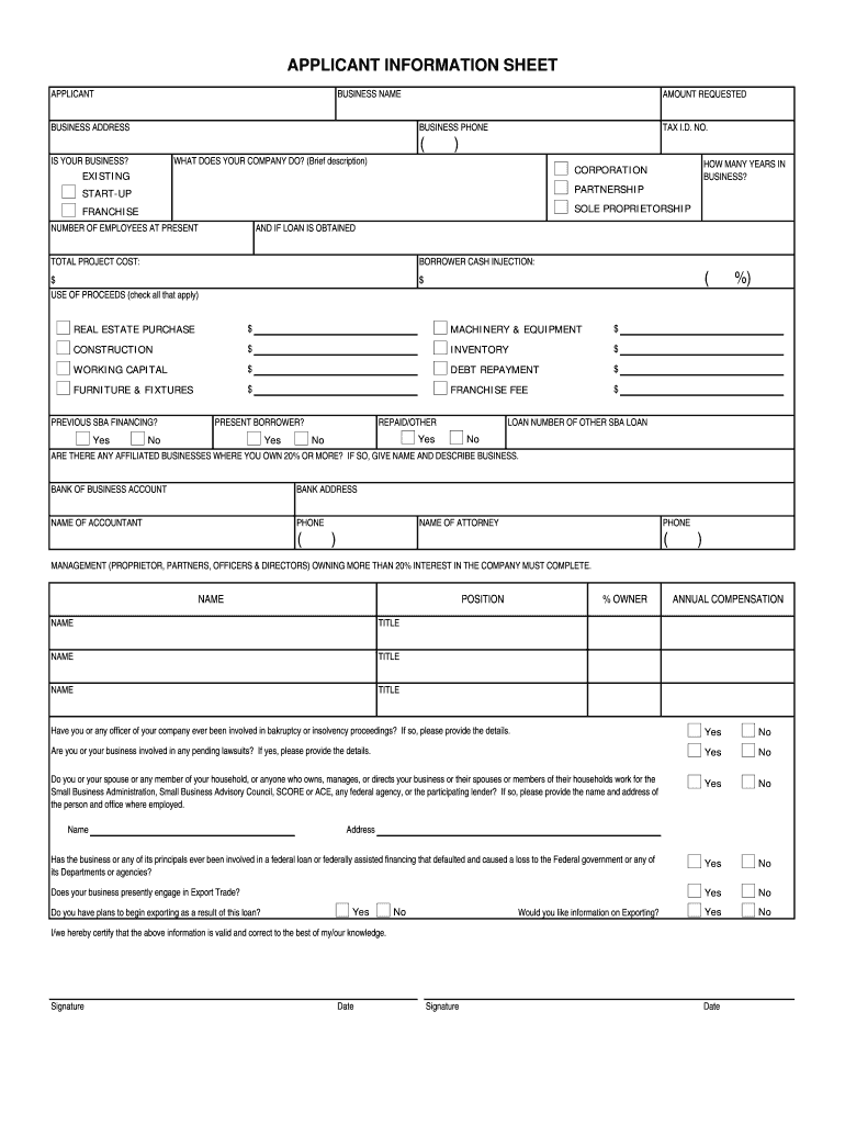 Sba Loan Application  Pacific Commerce Bank  Form