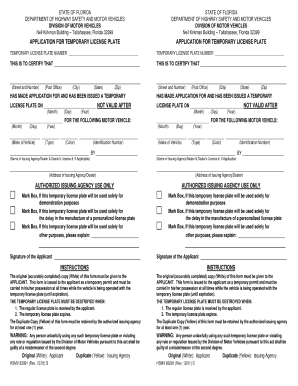 Print Temporary Driver License Florida  Form
