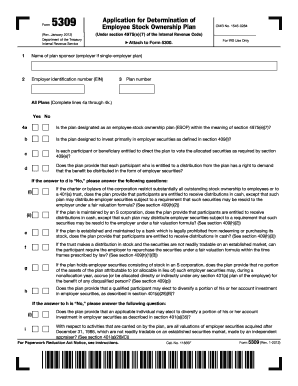  Form 5309 2012-2024