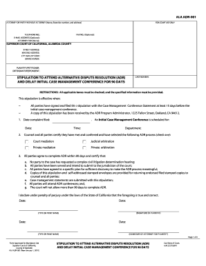 Ala Adr 001  Form