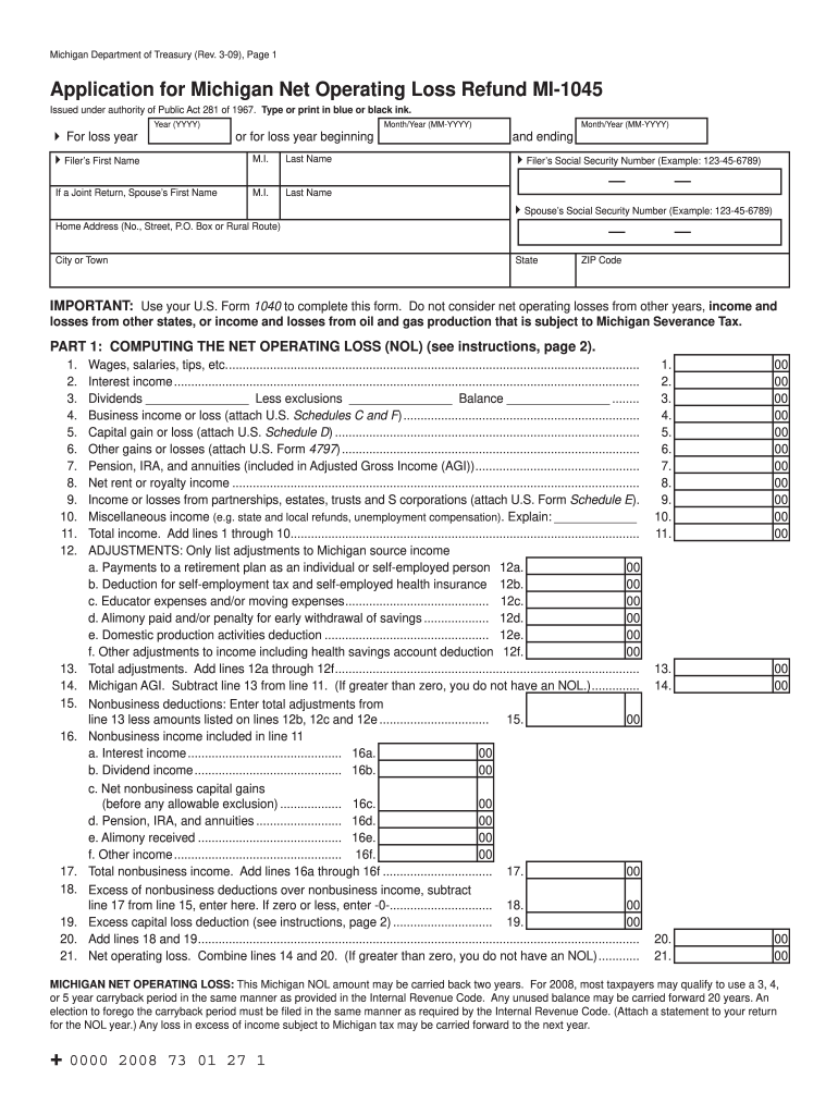 Mi 1045  Form