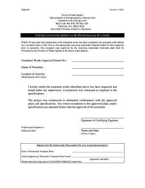 Njdep Form Wqm 005