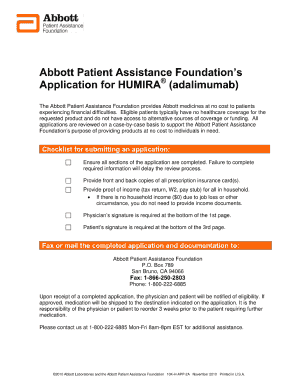 Abbott Patient Assistance Form