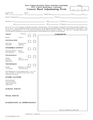 Adjudication Form