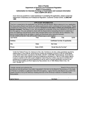 Dbpr Cpa 5012 1  Form