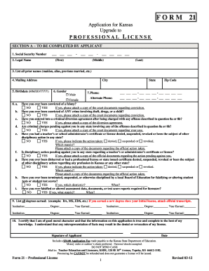 Ksde Form 21