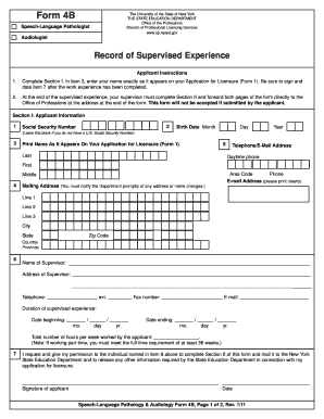 Form 4b Slp