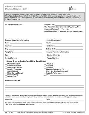 Staywell Appeal Form