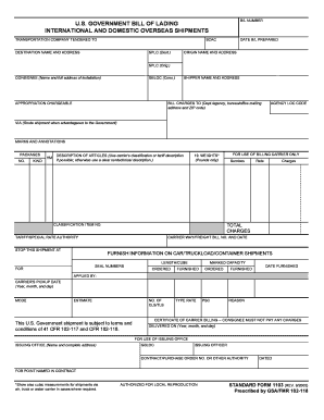 Ups Freight Bol  Form